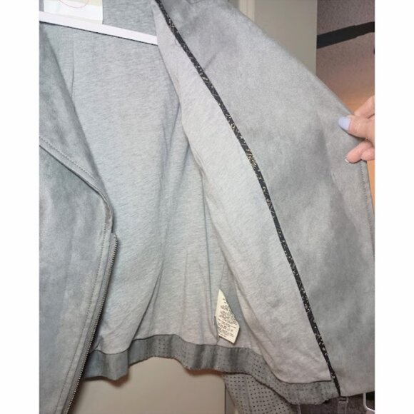 Anthropologie Hei Hei Vegan Suede Moto Jacket - Picture 6 of 10